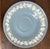 English Wedgwood Embossed Queen's Ware Replacement Teacup Saucer "Cream on Lavender" For Sale - Image 3 of 9