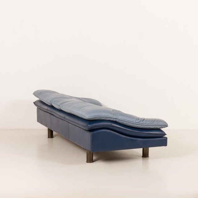 Vintage Italian Space Age Leather Sofa from Poltrona Frau, 1980s For Sale - Image 13 of 18