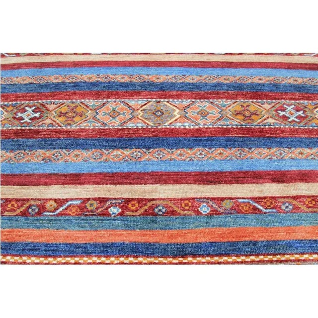 2010s Handwoven Tribal Turkmenistan Style Area Rug 3'4" X 4'7" For Sale - Image 5 of 11