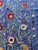 Blue Blue Silk Suzani Wall Hanging With Floral Rosettes For Sale - Image 8 of 10