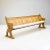 Wood Antique Church Pew Bench, 1890s For Sale - Image 7 of 8