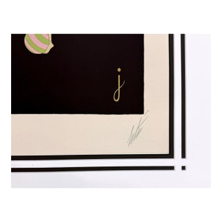 Erté, Letter J Serigraph From Alphabet Suite, Hand Signed, Edition of 350, Framed, 1976 For Sale