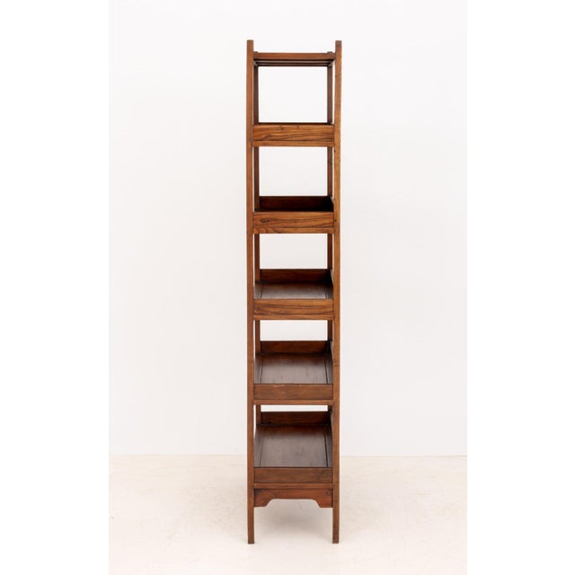 Chinese Elm Wood Five-Tier Etagere For Sale In New York - Image 6 of 7