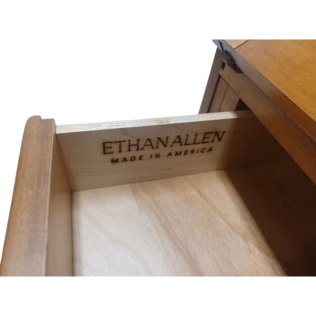 Ethan Allen Vintage Ethan Allen Shaker Style Secretary For Sale - Image 4 of 4