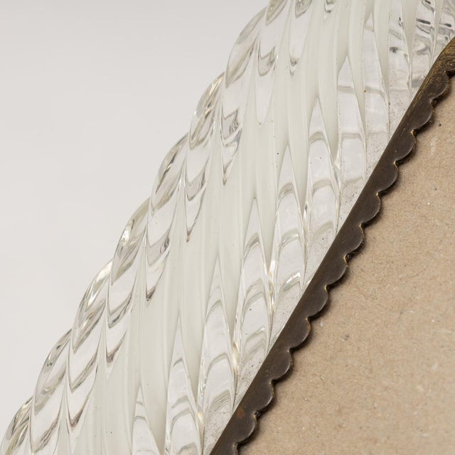 1950s 20th Century Italian Venetian Glass Photograph Frame attributable to Barovier & Toso., 1950s For Sale - Image 5 of 14