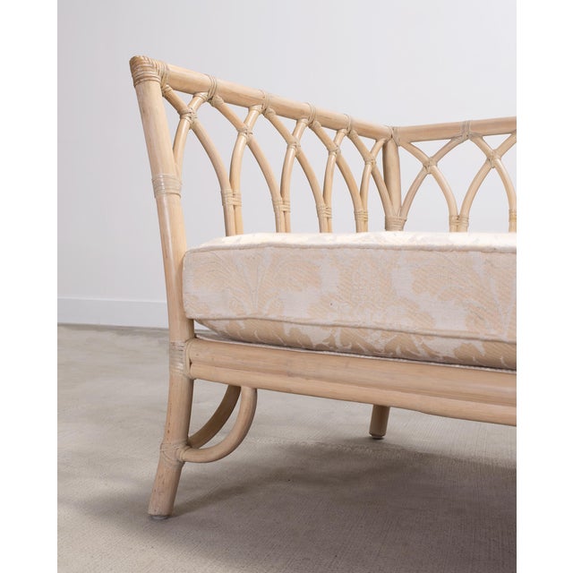 Pair of McGuire Organic Modern Rattan Cathedral Sofas 7 Ft 9 Ft For Sale - Image 11 of 18