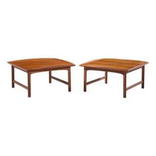 Folke Ohlsson for Dux Mid Century Swedish Teak Side End Tables - Pair For Sale