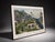 Black Late 20th Century Island Sunset Framed Poster by Andrea Beloff For Sale - Image 8 of 9