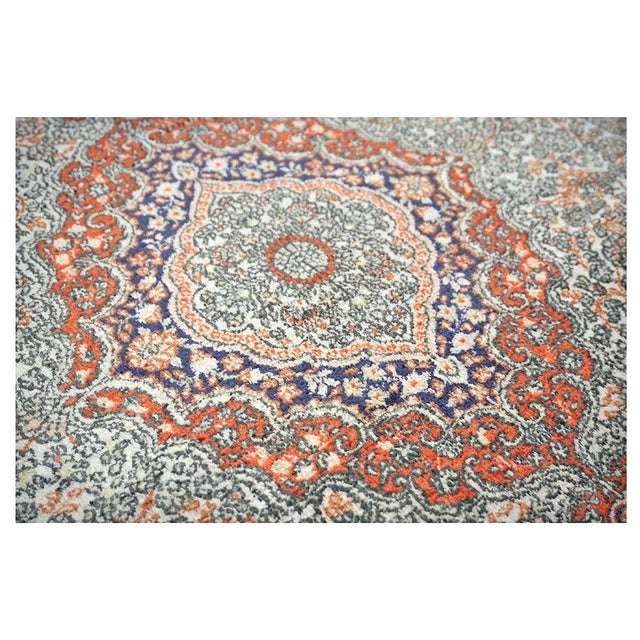 Vintage Sino-Persian Hereke Silk 3x5 White Ivory, Red & Purple Handmade Area Rug #1144265 For Sale - Image 10 of 16