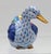 Mid-Century Modern Vintage MCM Herend Porcelain Blue Fishnet Mallard Duck Figurine For Sale - Image 3 of 4