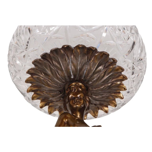 Bronze Plated Figural Compotier For Sale - Image 10 of 12