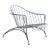Wrought Iron Faux Bois Garden Chair in Dogwood Form, 1960s For Sale
