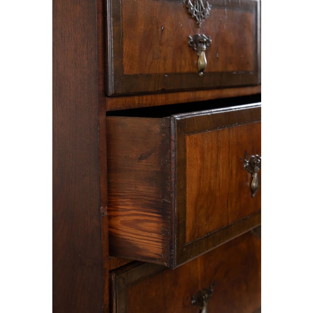 18th Century Walnut George II Queen Anne Chest on Stand For Sale - Image 11 of 15