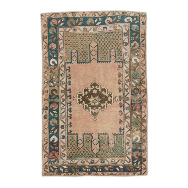 Vintage Turkish Rug 3'11" x 6'2" For Sale In Houston - Image 6 of 6