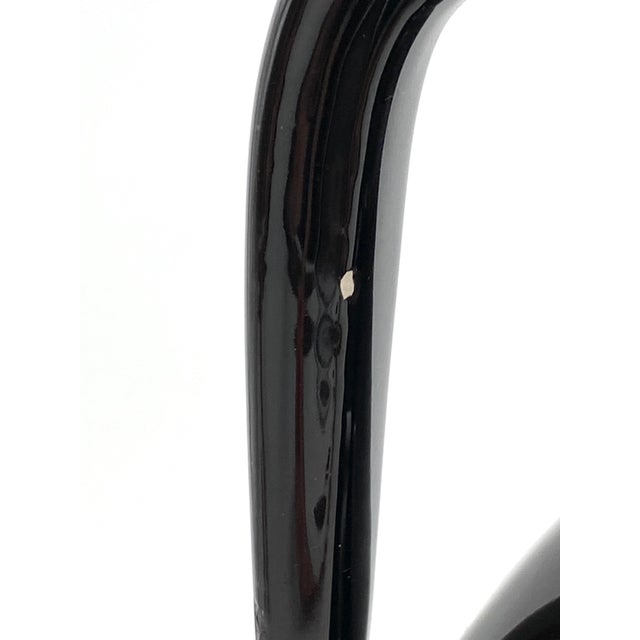 Organic Modern Black Ceramic Vase, France 1970s For Sale - Image 10 of 13