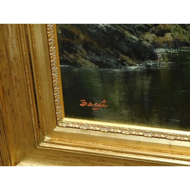 2000s "Autumn Scene" Landscape Oil Painting on Canvas by Bacci, Framed For Sale - Image 4 of 6