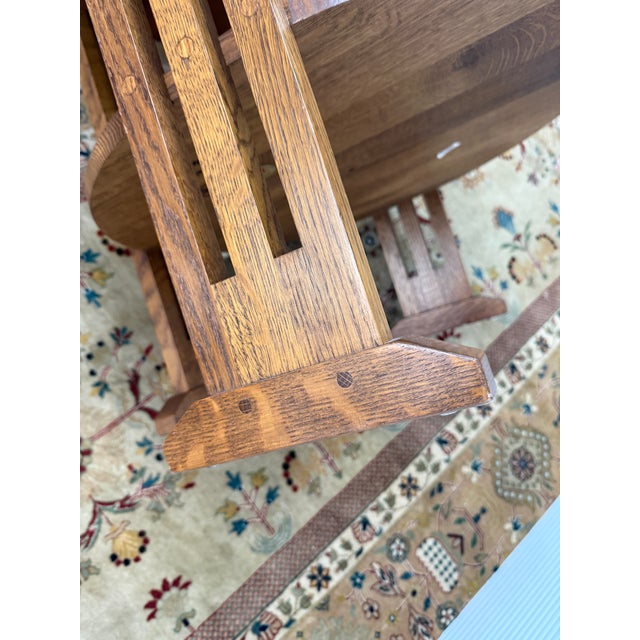 Stickley Stickley Mission Collection Round End Table For Sale - Image 4 of 12