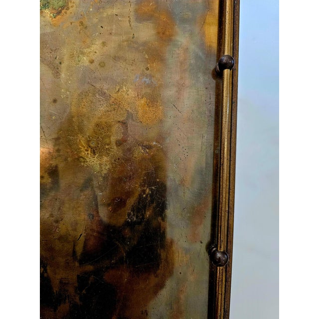 1980s Brass & Iridescent Pair of Vintage Nesting Tables For Sale - Image 5 of 12