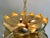 Metal Mid Century Large Brass Lotus Pendant Light Chandelier by Feldman For Sale - Image 7 of 11