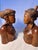 1950s Carved Wood Sculptural Couple Igorot Maiden and Man For Sale - Image 12 of 12