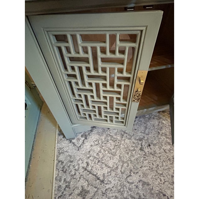 Asian Style Contemporary Gray Lacquer Sideboard For Sale In Philadelphia - Image 6 of 11