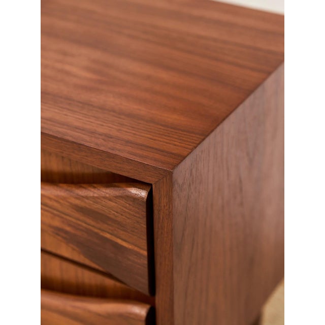 Sculpted Nightstand in American Walnut For Sale - Image 10 of 12