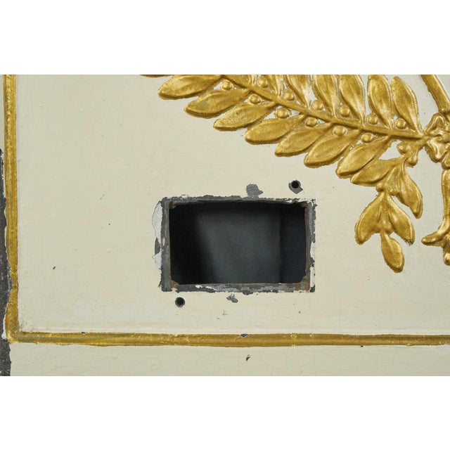 The Plaza Hotel French Cast Iron Fireback Set For Sale - Image 11 of 16