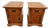 1990s Arts and Crafts Mission Style Side Tables Nightstands Drawer, Cabinet With Shelf, A Pair For Sale