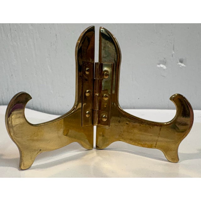 Nice vintage petite brass easel