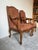 This elegant pair of vintage armchairs by Hickory, North Carolina, embodies the refined grace of the French Provincial...