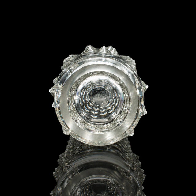 Transparent 1970's Small Vintage Bohemian Flower Vase For Sale - Image 8 of 11