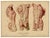 Johann Anderla, Anatomical Study of Muscles of the Torso & Pelvis, 1888, Watercolor For Sale - Image 3 of 7
