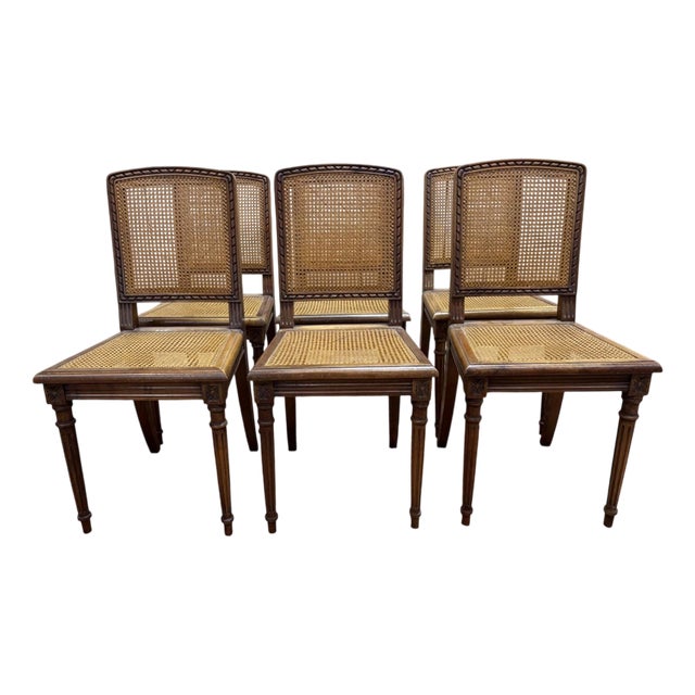 Louis XVI Style Chairs, Set of 6 For Sale
