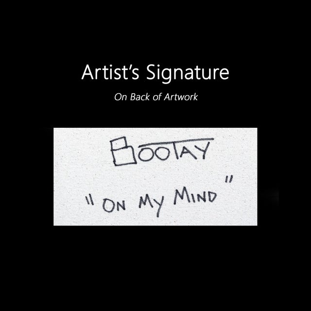 On My Mind - Abstract Large Organic Shape Original Artwork by Rue Bootay For Sale - Image 9 of 9