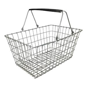 1950s Vintage Wire Carrying Storage Basket With Handles Kasper Wire Works Shiner Texas
