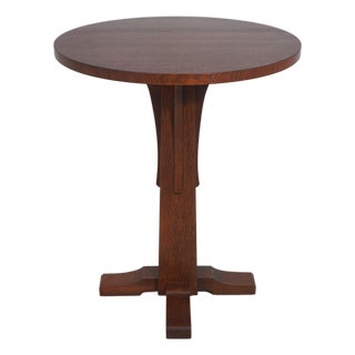 Stickley Mission Oak Arts & Crafts Bistro Table For Sale