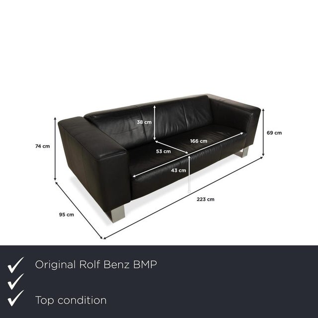 Rolf Benz BMP 622 Three-Seater: Architectural Grandeur. As a three-seater, the BMP 622 model unfolds its full visual power...