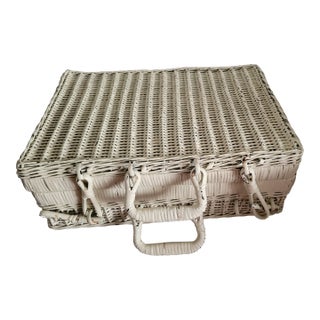 Early 20th Century Vintage Handwoven Basket For Sale