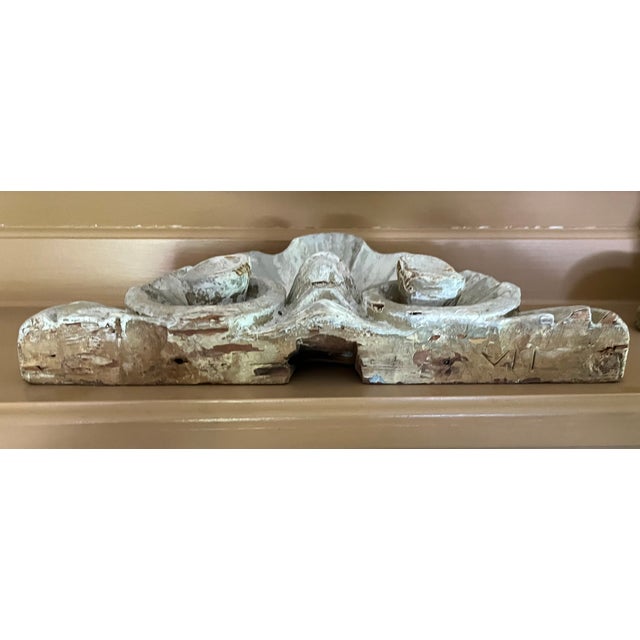 Antique 18th Century French Rococo Carved Wood Sea Shell Form Architectural Cornice Elements - A Pair For Sale - Image 13 of 14