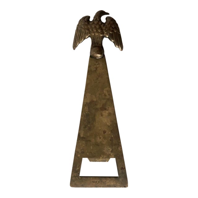 1960s Italian Brass Eagle Bottle Opener For Sale