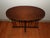 Brown Vintage Mid Century Walnut Oval Surfboard Cocktail Table Spindle Side Table For Sale - Image 8 of 12