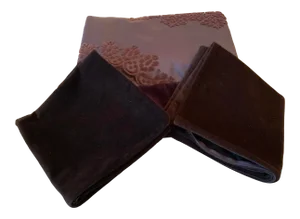 Reversible Chocolate Brown Velvet Cotton Throw & Pillow Covers - 3 Piece Set