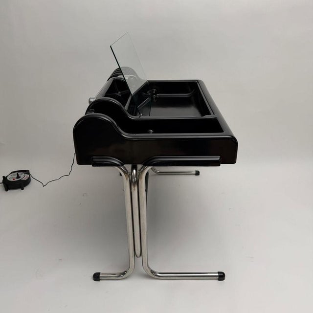 Black Orix Desk by Vittorio Parigi & Nani Prina for Molteni, Italy, 1970s For Sale - Image 11 of 18