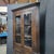 Late 20th Century English Oak Glass Top Doors With Paneled Bottom Doors Corner Cupboard For Sale - Image 4 of 16