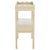 Beige Darlyn Scalloped Rectangle Accent Table in Sand For Sale - Image 8 of 9