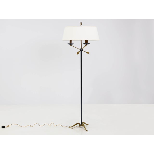 1960s French Floor Lamp with Arrows from Maison Jansen, 1950s For Sale - Image 5 of 5