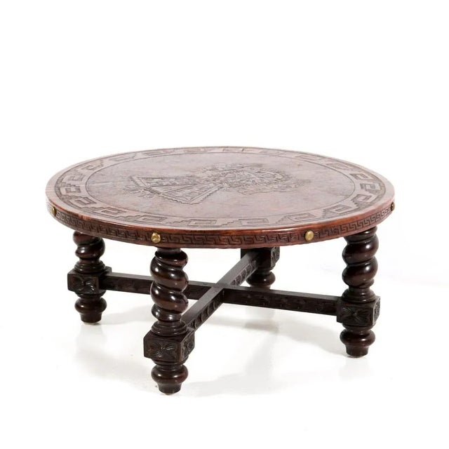 Stunning and rare Mid-Century Modern coffee table. Design by Angel Pazmino for Muebles de Estilo Ecuador. Striking South...