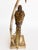 Late 20th Century Palm Beach Chic Brass Macaw Parrot Tole Palm Tree Lamp For Sale In Miami - Image 6 of 11
