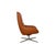 Meg Swivel Armchair in Brown Leather from Rolf Benz For Sale - Image 5 of 8