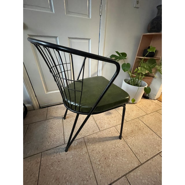 1950s 1950s Vintage Mid Century Modern Daystrom Chair Metal & Vinyl For Sale - Image 5 of 10